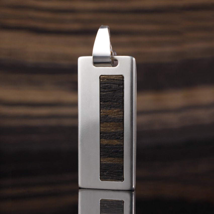 Pendrive z drewnem teak | Teak II 8GB USB 2.0 | srebro 925